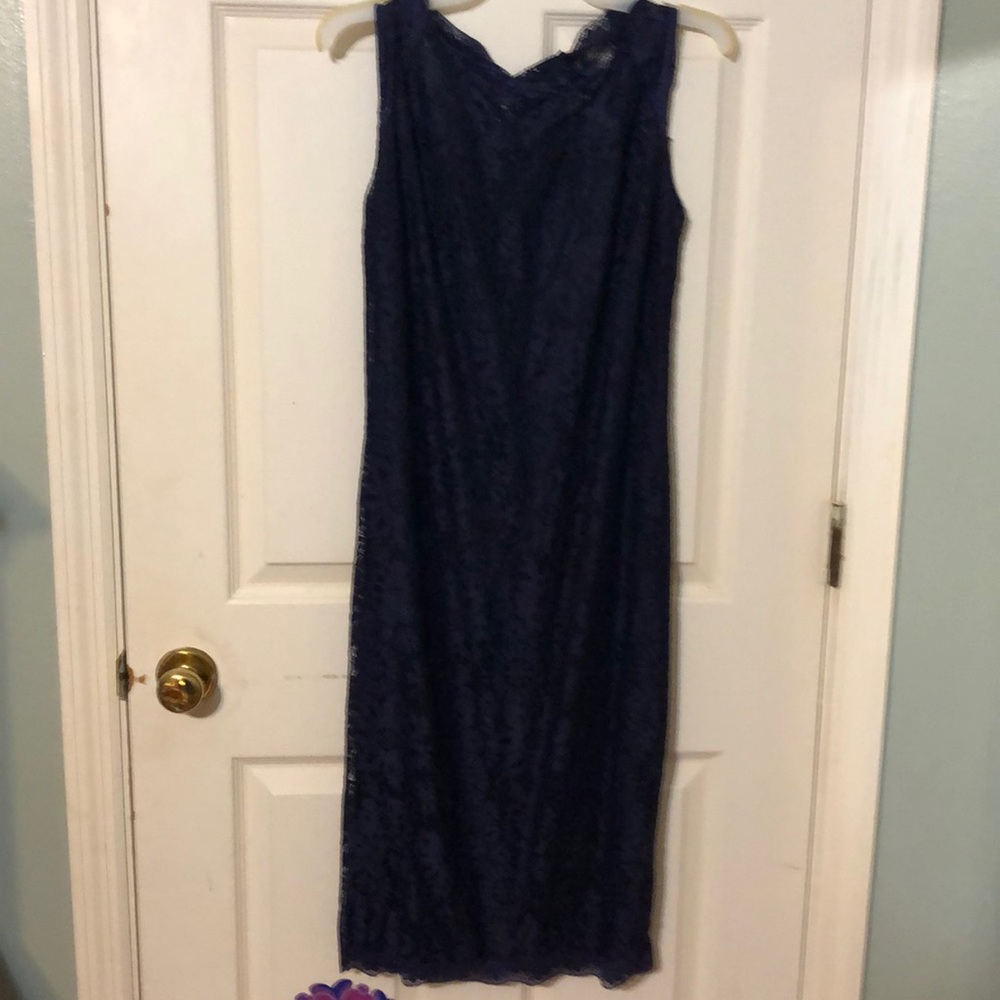 Navy lace dress - never worn